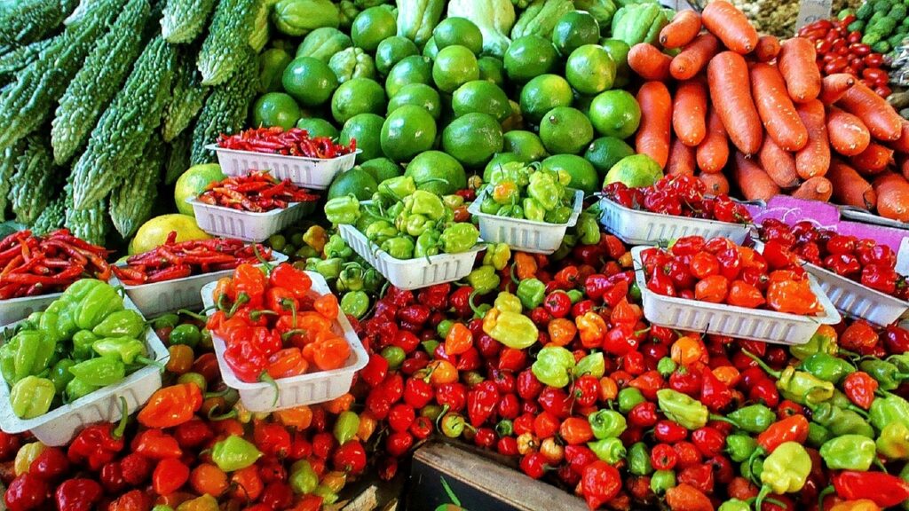farmers market, fresh, vegetable